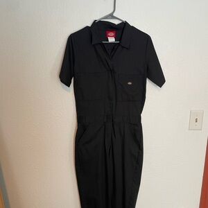 Dickies Black Short Sleeve Jumpsuit